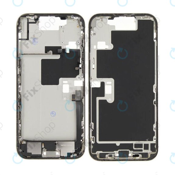Apple iPhone 16 Pro Max - Střední rám + Tlačítka zapínání + Hlasitosti (Natural Titanium)