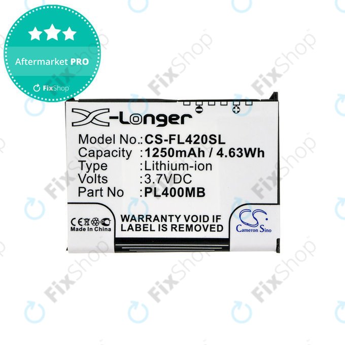 Baterie pro Fujitsu Siemens Loox N560, N520, N500, 420, 410, 1250mAh, Li-Ion, 3.7V, PL400MB, HQ
