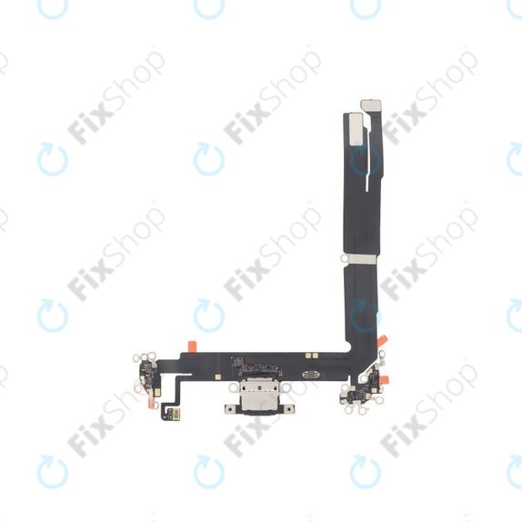 Apple iPhone 16 Plus - Nabíjecí Konektor + Flex Kabel (Black)