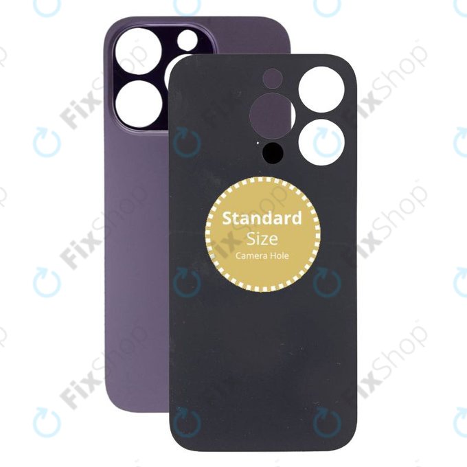 Apple iPhone 14 Pro - Sklo Zadního Housingu (Deep Purple)