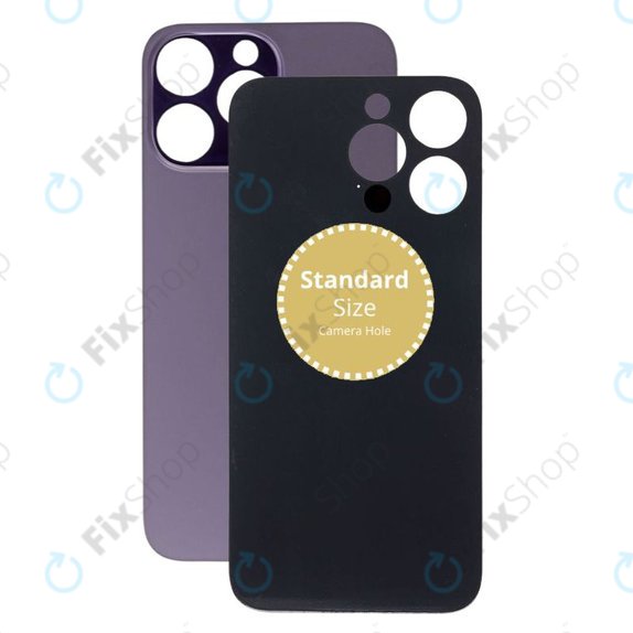 Apple iPhone 14 Pro Max - Sklo Zadního Housingu (Deep Purple)