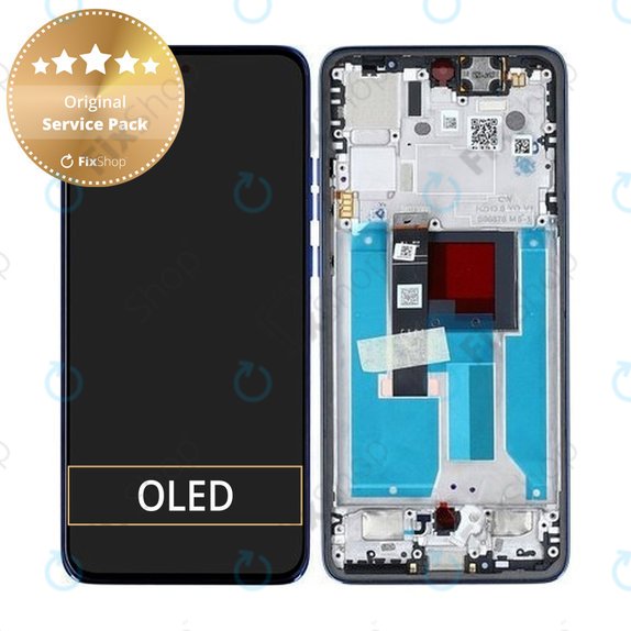 Motorola Edge 50 Neo - LCD Displej + Dotykové Sklo + Rám (Nautical Blue) - 5D68C28686 Genuine Service Pack