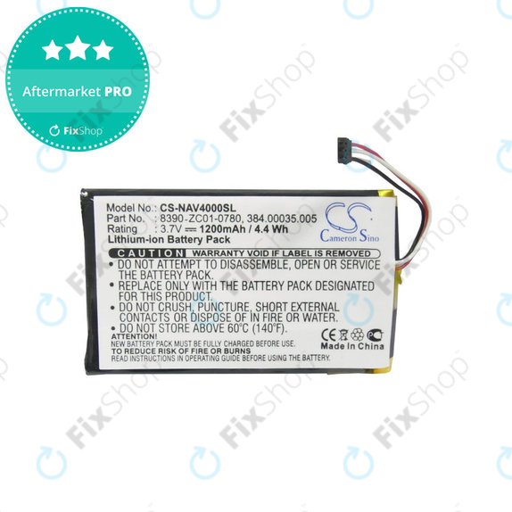 Baterie pro Navigon 40 Easy, Plus, Premium, 1200mAh, Li-Pol, 3.7V, 8390-ZC01-0780, HQ