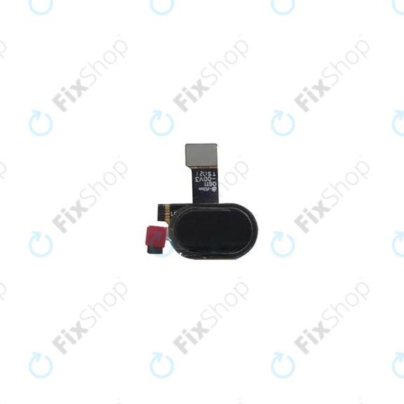 Motorola Moto E4 XT1761 - Tlačítko Domů + Senzor Otisku Prstu + Flex Kabel (Black)