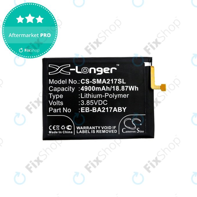 Baterie pro Samsung A04s, 4900mAh, Li-Pol, 3.85 V, EB-BA217ABY, HQ
