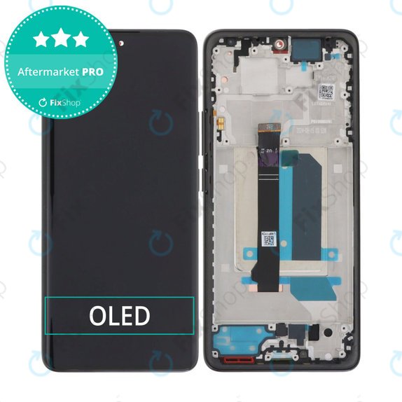 Xiaomi Redmi Note 14 Pro+ 5G  - LCD Displej + Dotykové Sklo + Rám (Midnight Black) OLED
