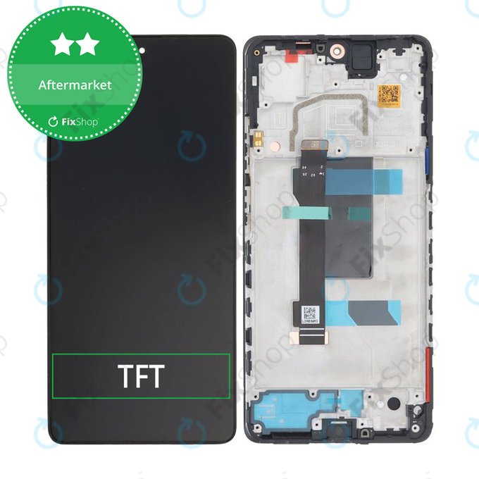 Xiaomi Poco X5 Pro - LCD Displej + Dotykové Sklo + Rám (Astral Black) TFT