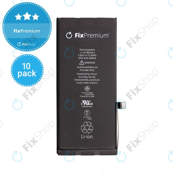Baterie 10 Pack pro iPhone 11, 3110mAh, FixPremium