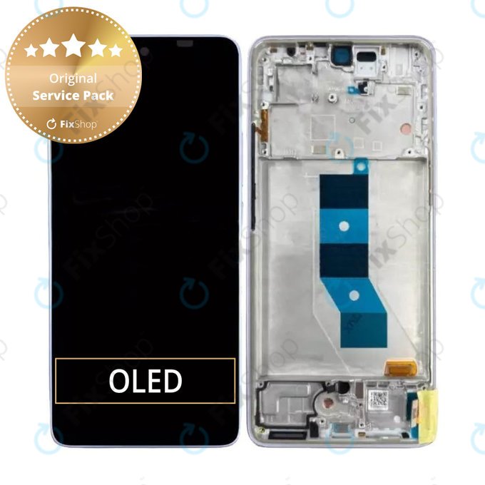 Xiaomi Poco M7 Pro 5G - LCD Displej + Dotykové Sklo + Rám (Purple) - 5600080O17P00 Genuine Service Pack