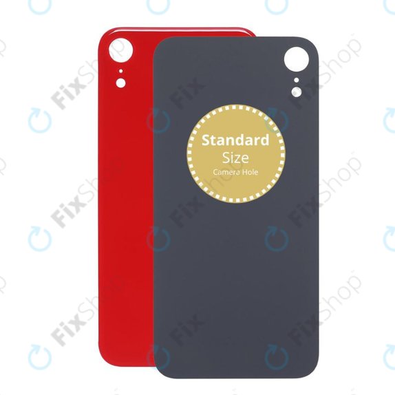 Apple iPhone XR - Sklo Zadního Housingu (Red)