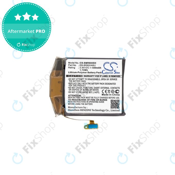 Baterie pro Samsung Galaxy Watch 46mm R800, 450mAh, Li-Pol, 3.85 V, EB-BR800ABU, HQ