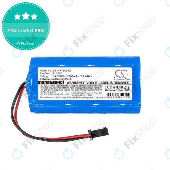 Baterie pro Eufy Robovac 11, Haier TAB T550, Haier TAB560, 2600mAh, Li-ion, 14.8V, FL2600, HQ