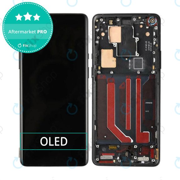 OnePlus 8 Pro - LCD Displej + Dotykové Sklo + Rám (Onyx Black) OLED