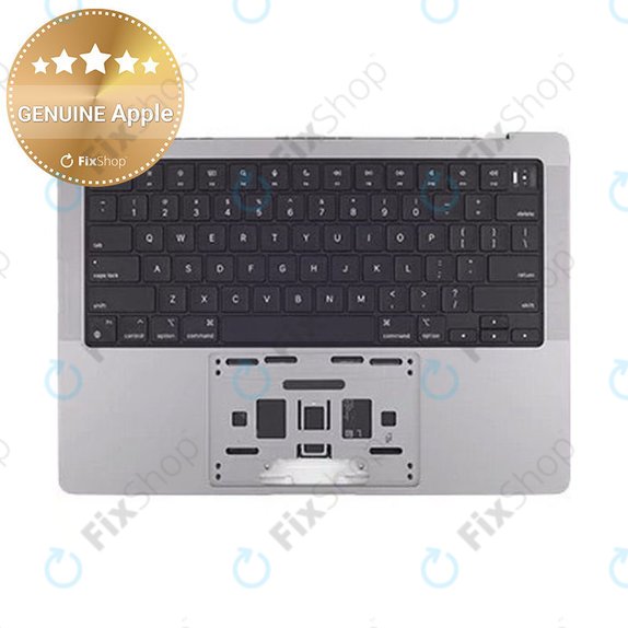 Horní rám klávesnice pro MacBook Pro 14", A2442 (2021), A2779 (2023), s klávesnicí US a baterií, Space Gray, 661-21972, Genuine Apple
