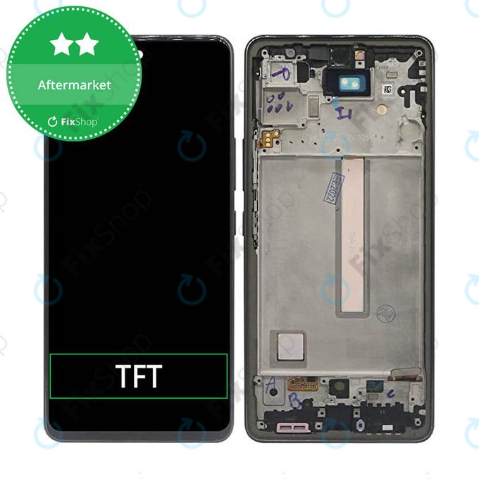 Samsung Galaxy A53 A536B - LCD Displej + Dotykové Sklo + Rám (Awesome Black) TFT