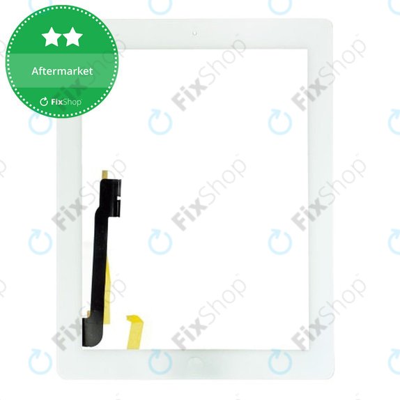 Dotykové sklo s tlačítkem domů pro iPad 3, iPad 4, White