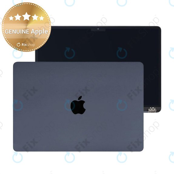 LCD displej pro MacBook Air 15", A3114 (2024), s předním sklem a krytem, Midnight, 661-40262, Genuine Apple