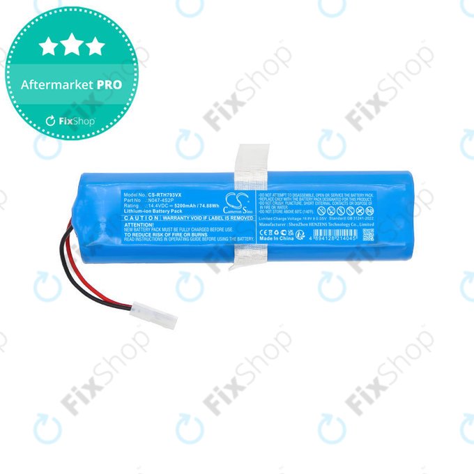 Baterie pro Rowenta X-Plorer Series 95, 5200mAh, Li-Ion, 14.4V, N047-4S2P, HQ