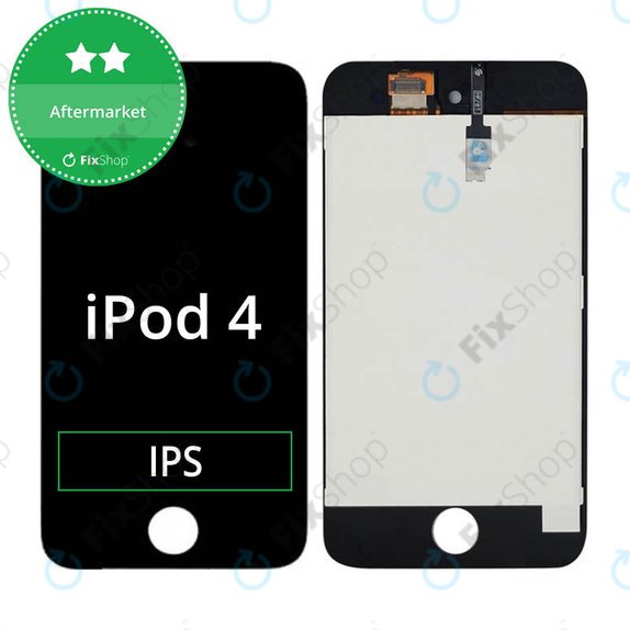LCD Displej pro iPod Touch (4th Gen), Black, Dotykové sklo s rámem
