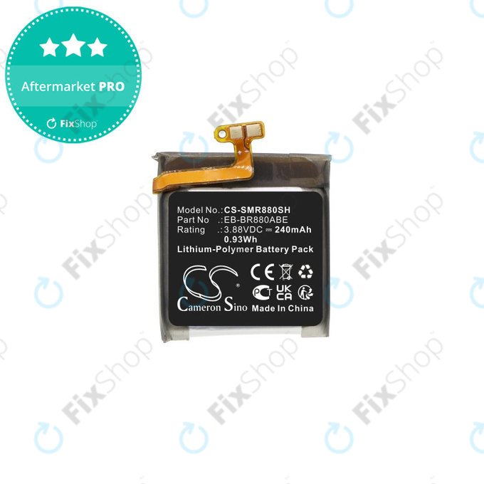 Baterie pro Samsung Galaxy Watch 4 40mm, Watch4 Classic 42mm, 240mAh, Li-Pol, 3.88V, EB-BR880ABE, HQ
