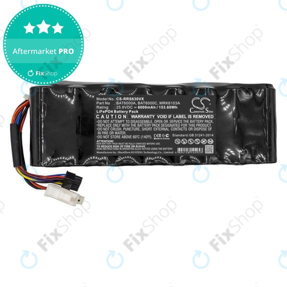 Baterie pro Robomow, Wolf Garten, Cub Cadet, 6000mAh, LiFePO4, 25.6V, MRK6103A, HQ