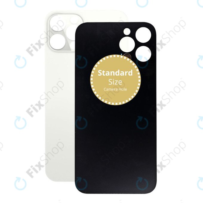Apple iPhone 12 Pro - Sklo Zadního Housingu (Silver)