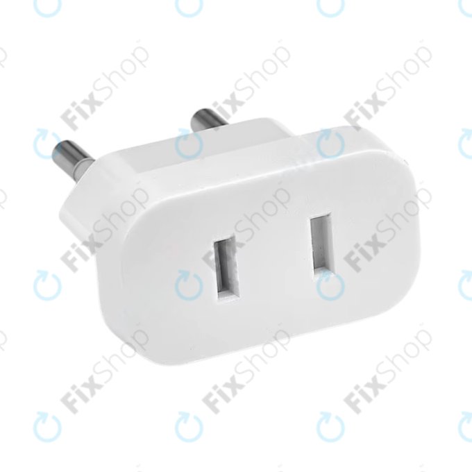 220V Napájecí adaptér z US do EU (Bílý)