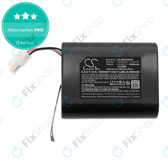 Baterie pro Miele Scout RX2, RX3, 5200mAh, Li-Ion, 14.8V, 10559142, HQ