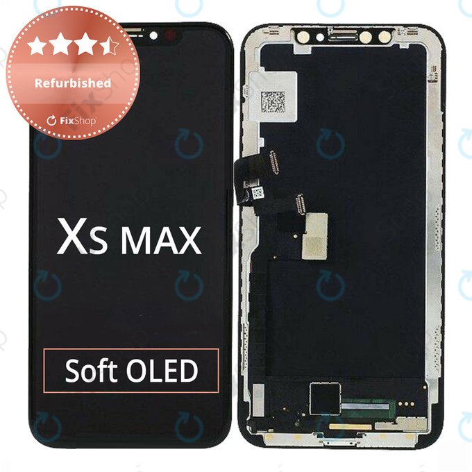 Displej pro iPhone XS Max, Dotykové sklo s rámem, Refurbished