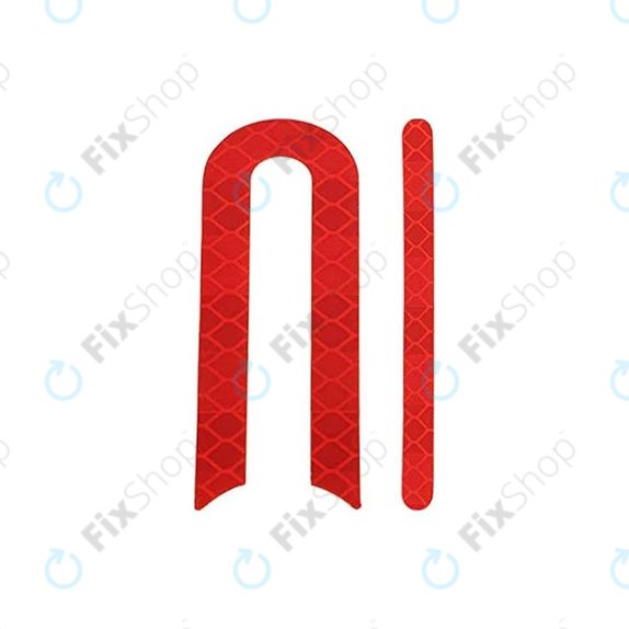 Xiaomi Mi Electric Scooter 2 M365 - Reflexní Nálepky Celá Sada (Červená)