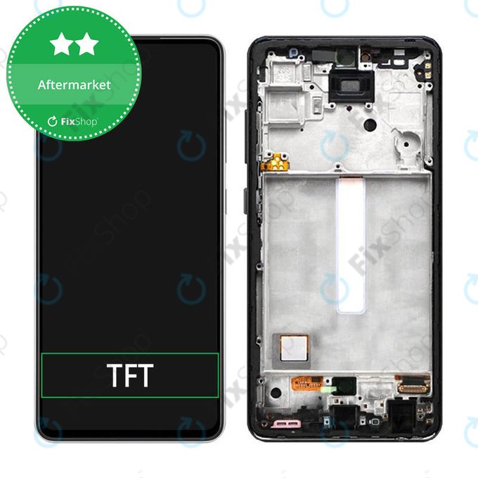 Samsung Galaxy A52 5G A526B, A52s 5G A528B - LCD Displej + Dotykové Sklo + Rám (Awesome Black) TFT