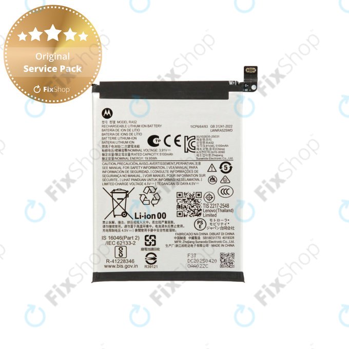 Baterie pro Motorola Moto G86 5G, RA52, Li-Ion, SB18E51770, Genuine Service Pack
