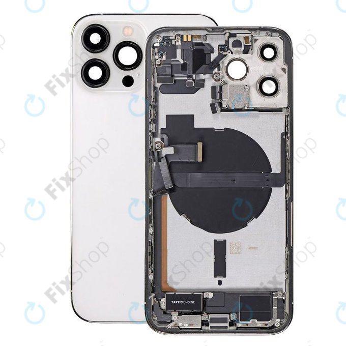 Apple iPhone 13 Pro Max - Zadní Housing s Malými Díly (Silver)