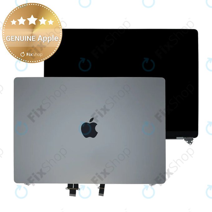 LCD displej pro MacBook Pro 16", A3403 (2024), s předním sklem a krytem, Silver, 661-42323, Genuine Apple, Genuine Apple