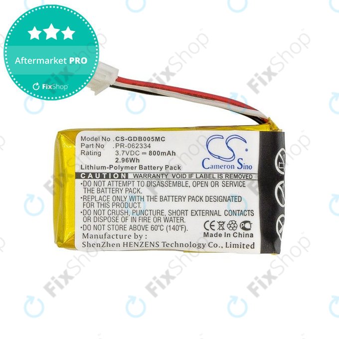 Baterie pro GoPro Hero +, 800mAh, Li-Polymer, 3.7V, PR-062334, HQ