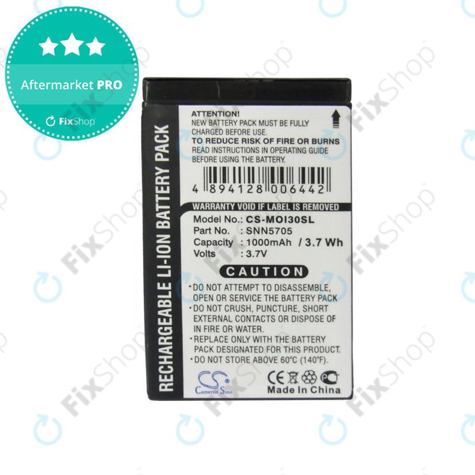 Baterie pro Motorola i930, i920, i95, 1000mAh, Li-Ion, 3.7V, SNN5705, HQ
