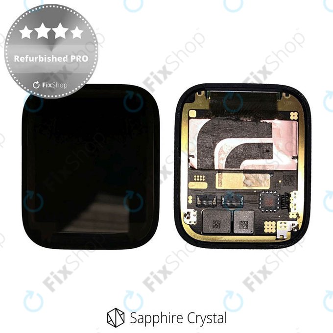 LCD Displej pro Apple Watch 7 45mm, Sapphire Crystal, Dotykové sklo bez rámu, Refurbished PRO