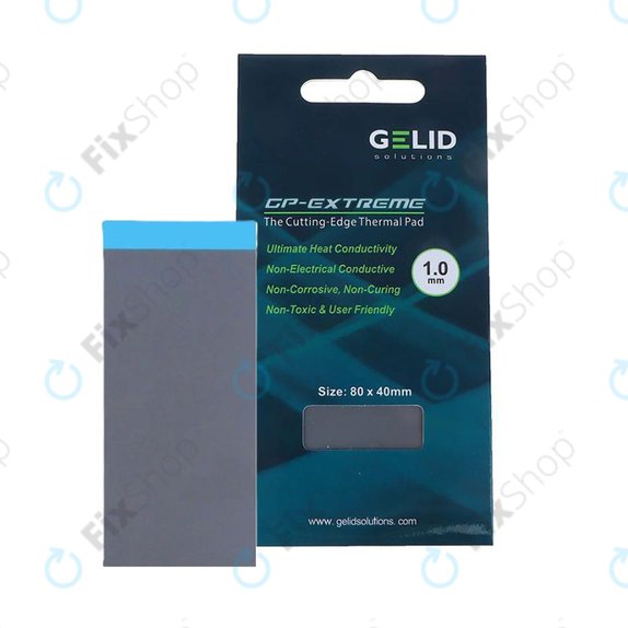 Teplovodivá podložka GELID GP-Extreme, 12 W/mK, 80 × 40 × 1.0mm