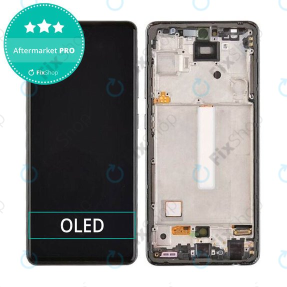 Samsung Galaxy A52 4G A525F - LCD Displej + Dotykové Sklo + Rám (Awesome Black) OLED