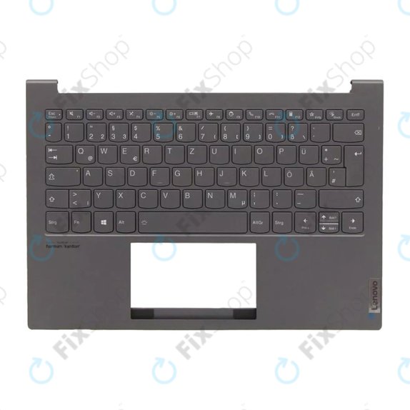 Lenovo ThinkBook 13X ITG - Kryt C (Armrest) + Klávesnice DE (Slate Gray) - 77034096 Genuine Service Pack