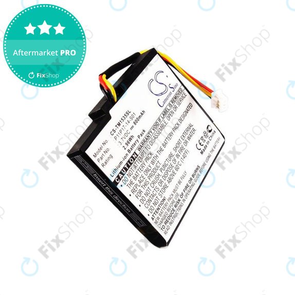 Baterie pro TomTom, 800mAh, Li-Ion, 3.7V, P11P17-14-S01, HQ