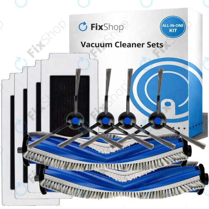 Sada náhradních dílů pro Ecovacs Omni T30 (2x Hlavní kartáč, 4x Filtr, 4x Boční kartáč)