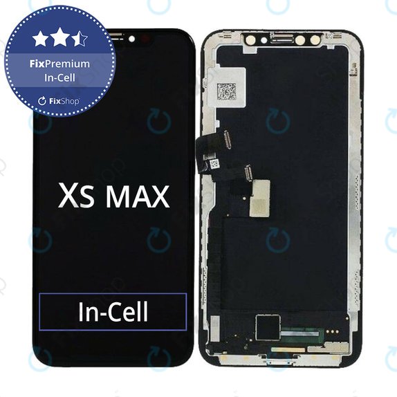 Displej In-Cell pro iPhone XS Max, Dotykové sklo s rámem, FixPremium