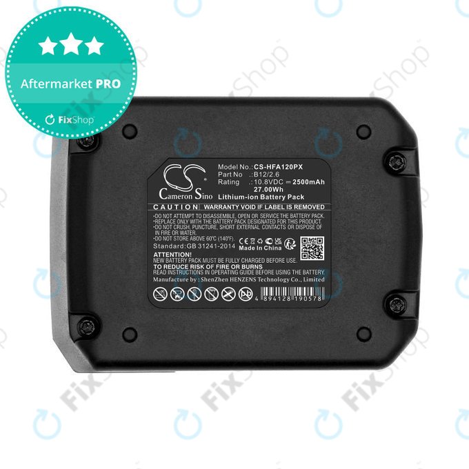 Baterie pro Hilti SFD 2-A12, PR 30-HVSG A12, 2500mAh, Li-Ion, 10.8V, 2077977, B12/2.6, B12/4.0, HQ