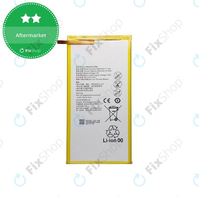 Huawei EE Eagle, MediaPad T1 8.0, T1 10 - Baterie HB3080G1EBC 4800mAh