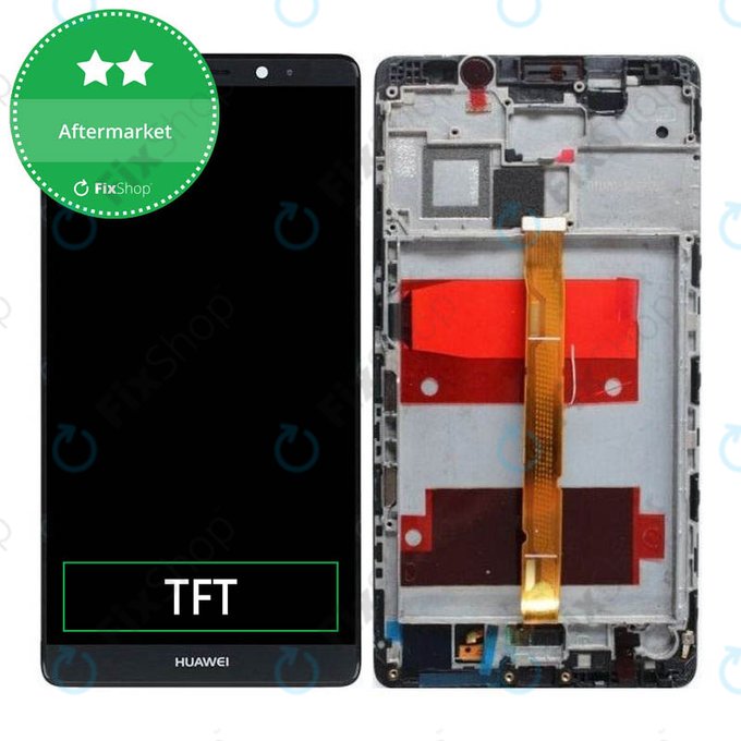 Huawei Mate 8 - LCD Displej + Dotykové Sklo + Rám (Space Gray) TFT