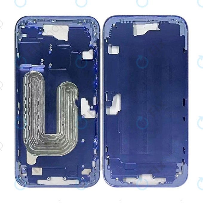 Apple iPhone 16 - Střední rám + Tlačítka zapínání + Hlasitosti (Ultramarine)