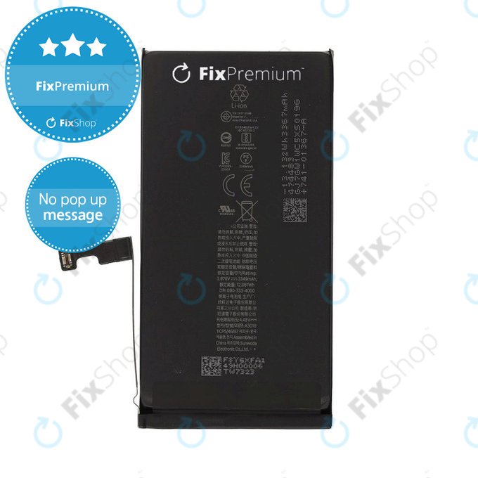 Baterie pro iPhone 15, 3367mAh, DIAGNOSTIC
