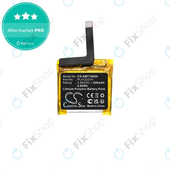 Baterie pro Amazfit GTS, 240mAh, Li-Pol, 3.85V, PL412221H, HQ