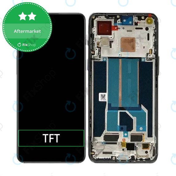OnePlus Nord 2T CPH2399 CPH2401 - LCD Displej + Dotykové Sklo + Rám (Gray Shadow) TFT